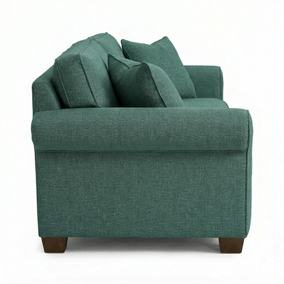 Irlanda Classic Sofa – 92" Rolled-Arm Made-in-USA Sofa - Velvet Antique Kelly Green - Velvet (6)