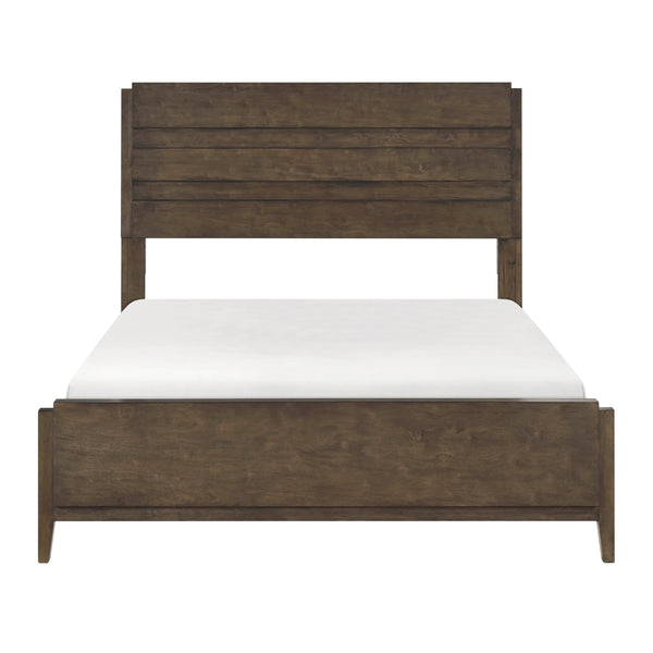 Quentin Dark Walnut California King Panel Bed – 79.5