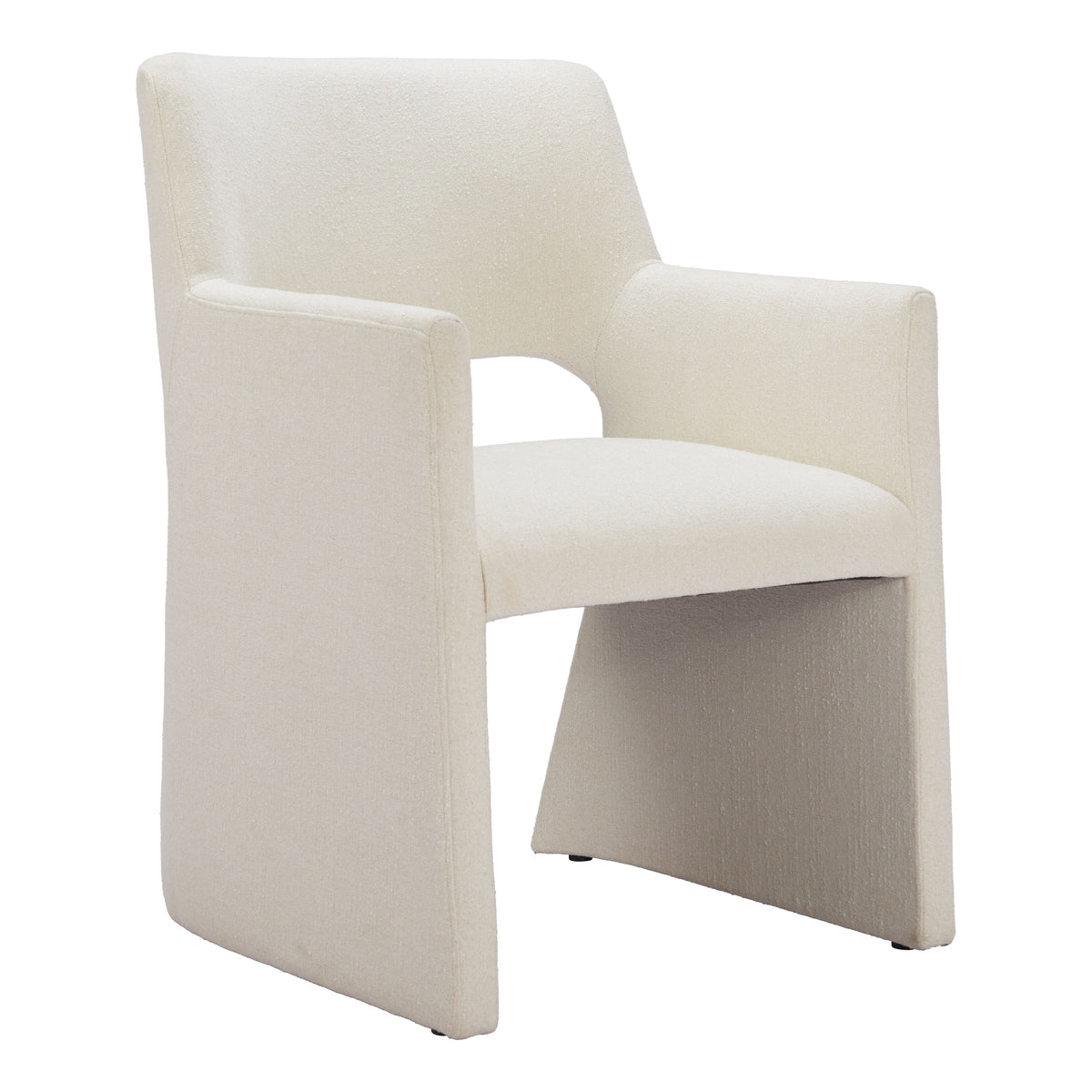Minet Linen White Dining Chair