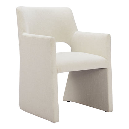Minet Linen White Dining Chair