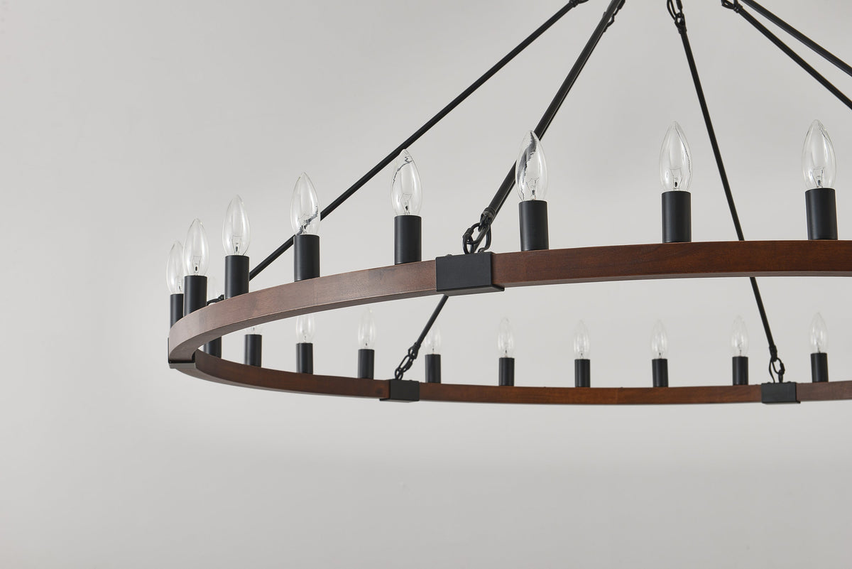 Vero Wagon Wheel Chandelier