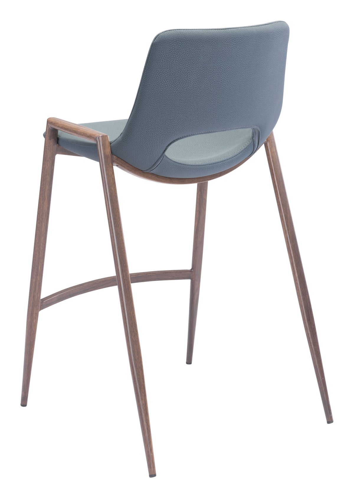 Desi Counter Stool (Set of 2) in Azure Gray & Walnut