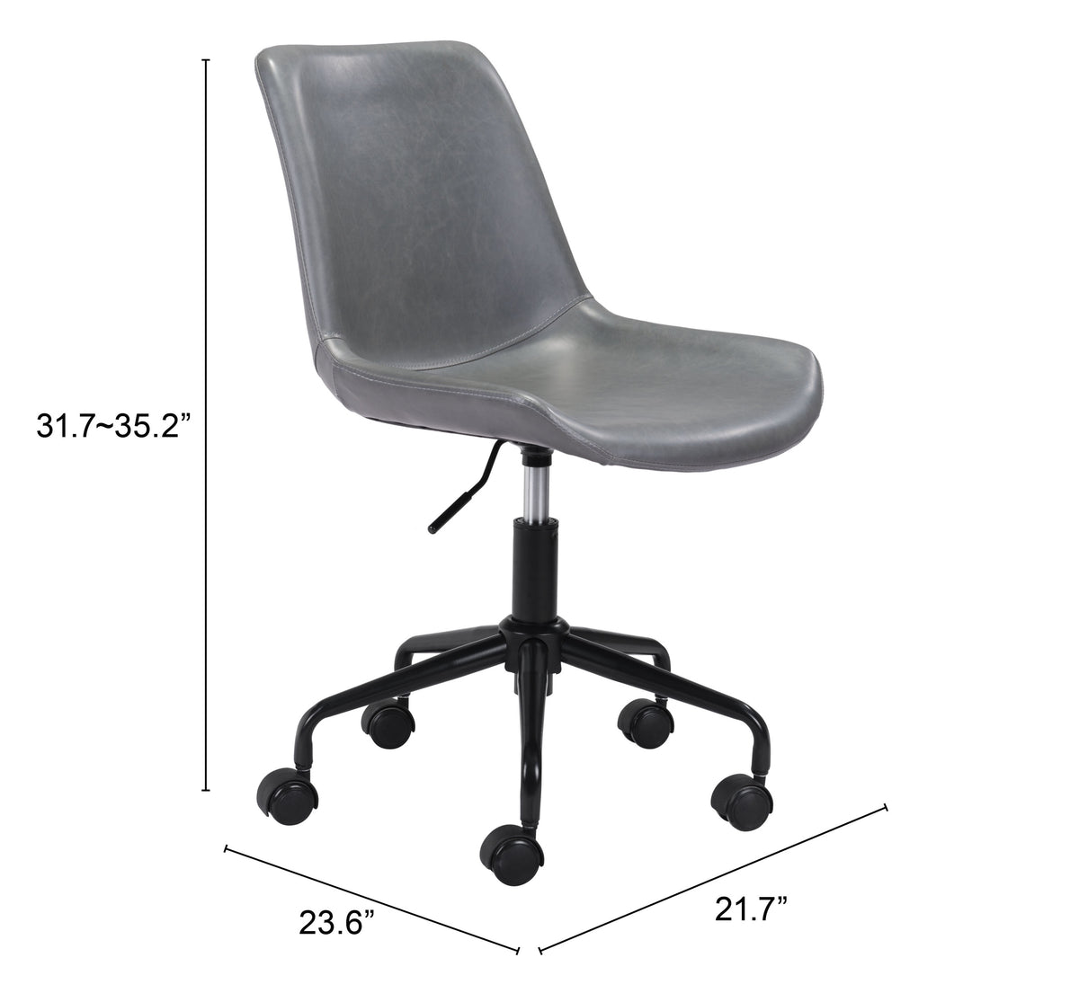 Byron Office Chair in Gray