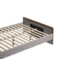 Somune Gray & Walnut Queen Bed