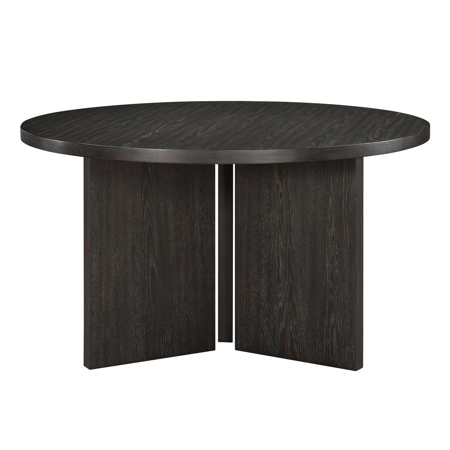 Fenwick Round Dining Table – 54" Ebony Wood Grain Dining Table
