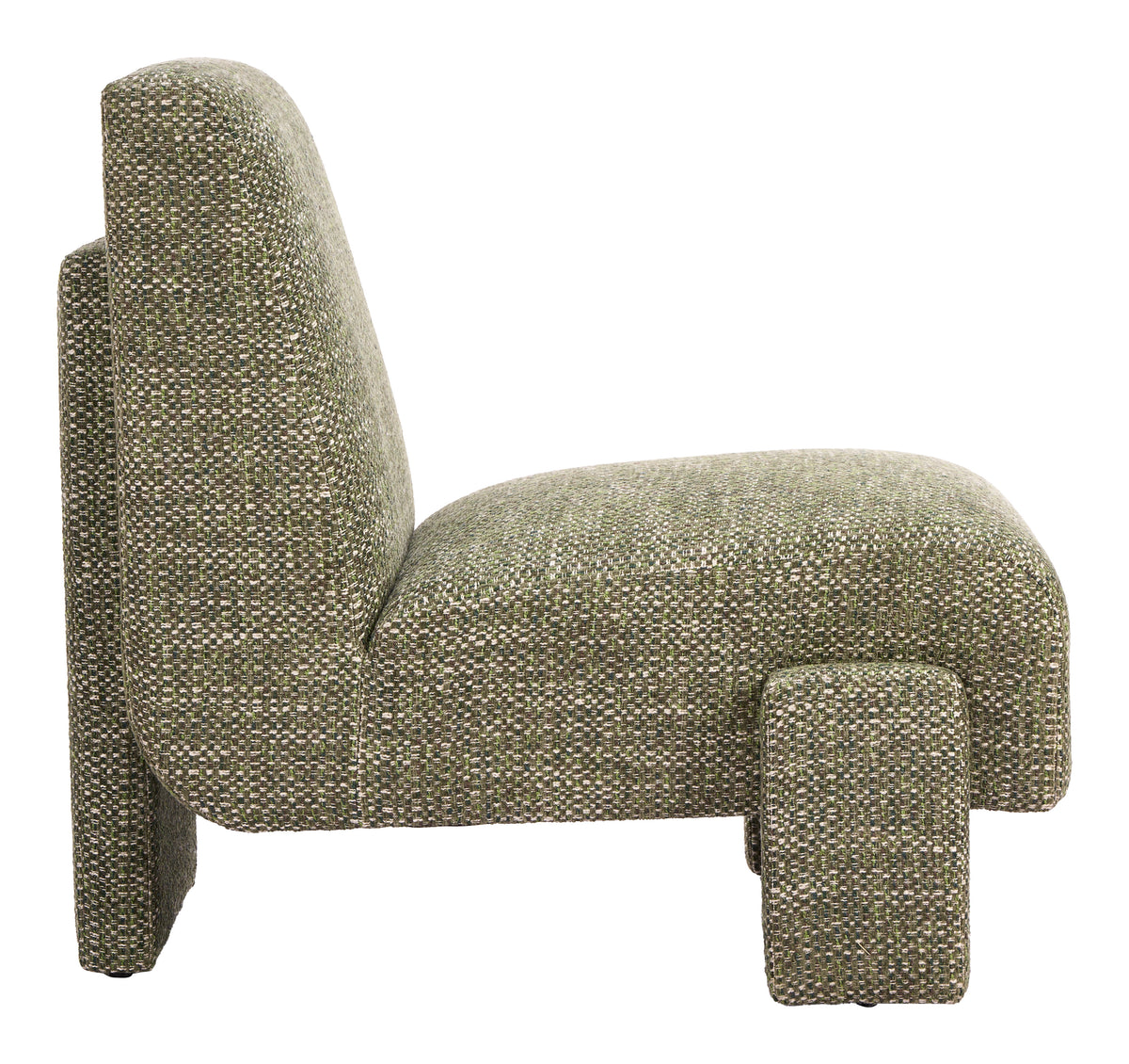 Orleen Checker Green Accent Chair