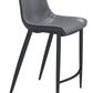 Magnus Counter Stool (Set of 2) in Dark Gray & Black
