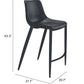 Magnus Barstool (Set of 2) in Black