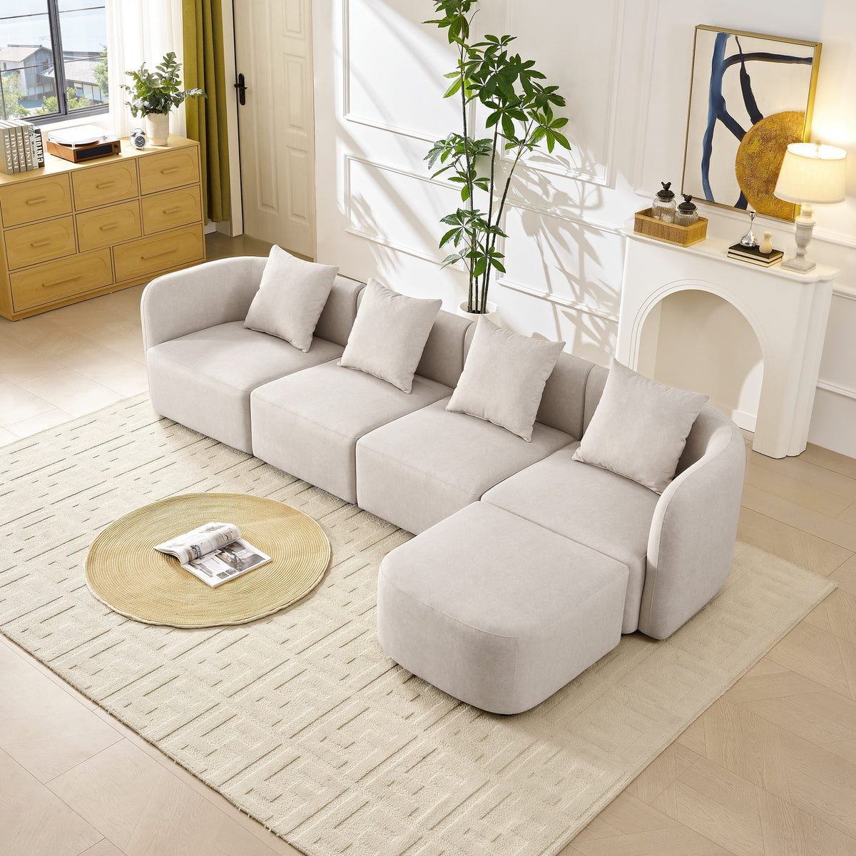 Gaia Velvet Modular Sectional