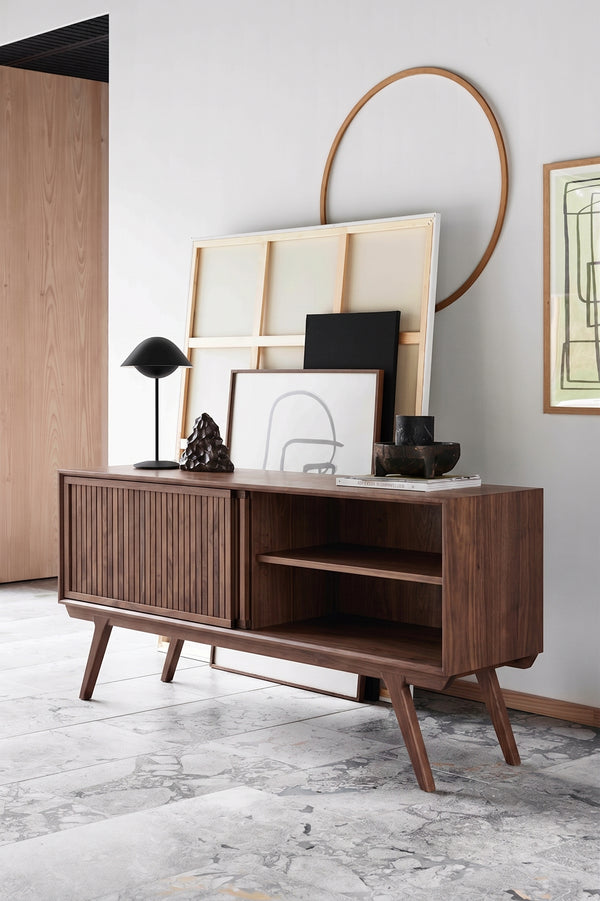 Strathcona Solid Walnut Media Cabinet – 63