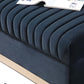 Glamorous Channel Tufted Velvet Corner Sofa Sectional