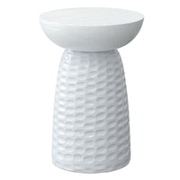 Boyd White Wood Accent Table – 12.6