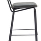 Charon Barstool (Set of 2) in Vintage Black