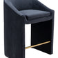 Emas Midnight Gray Counter Stool