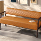 Belden Diamond-Quilted Faux Leather Bench