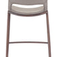 Ace Barstool (Set of 2) in Brown & Walnut