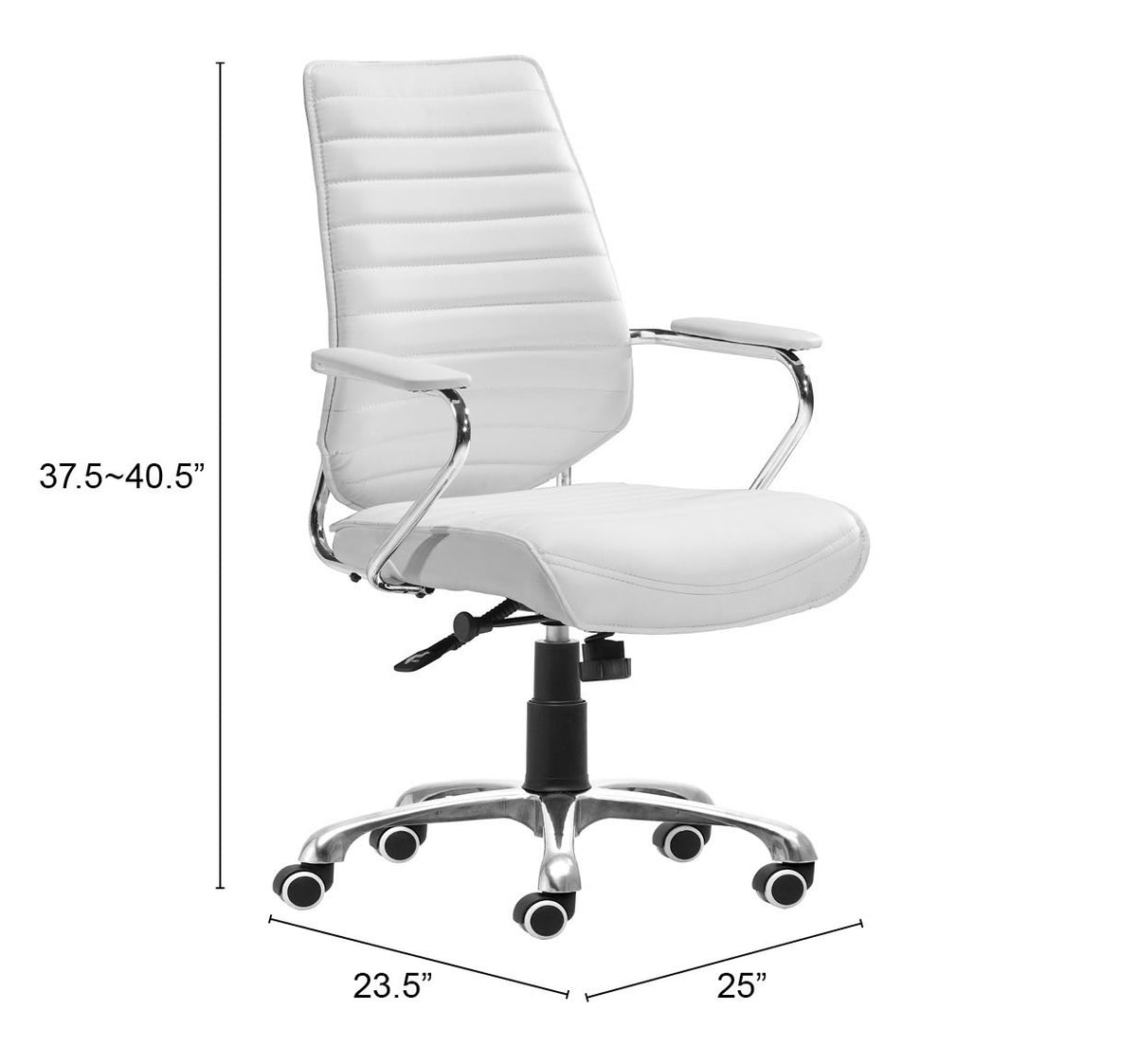 Enterprise Low Back Office Chair in White