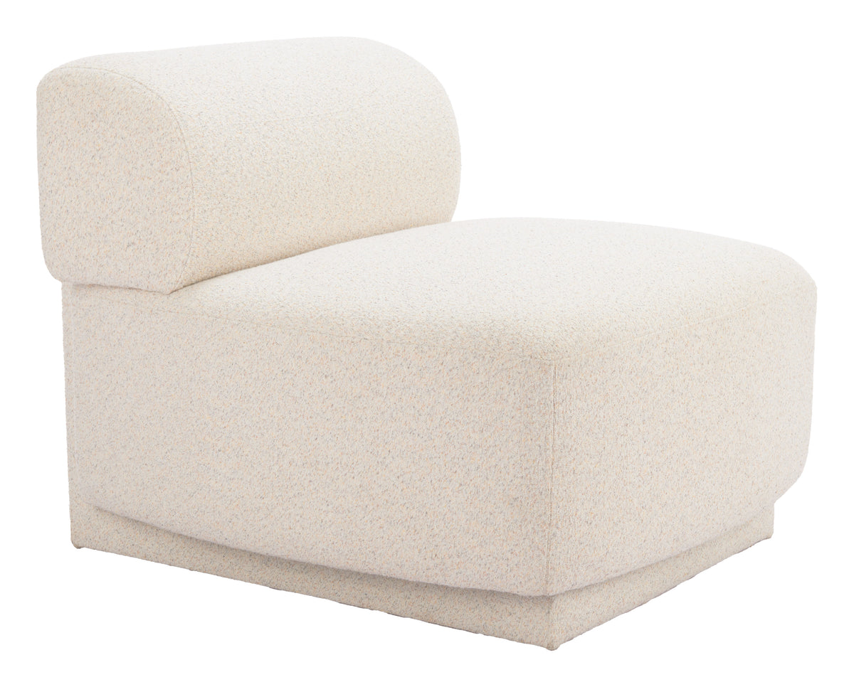 Anese Multigrain Beige Accent Chair