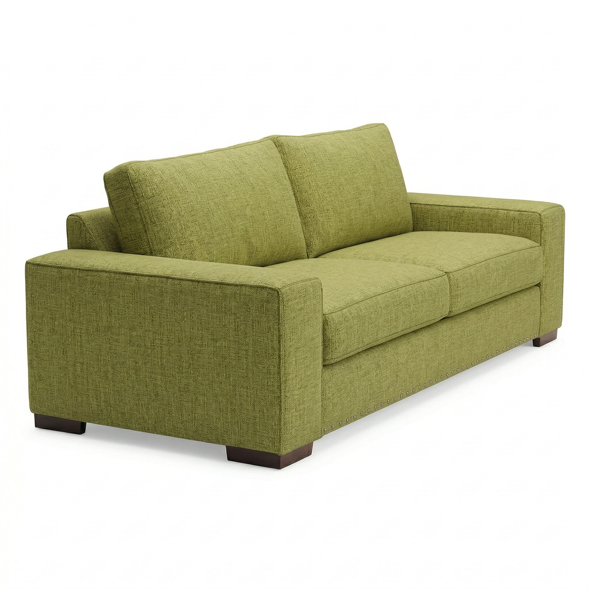 Modena Sofa 92" – Made in USA Square-Arm Sofa (7 Fabrics) - Notion Appletini - Fabric (7)