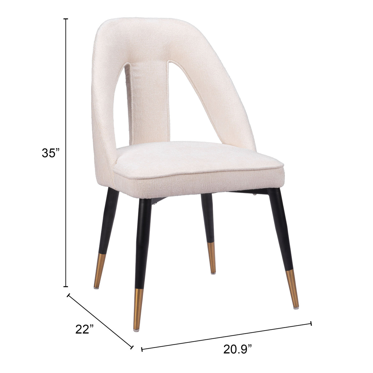 Artus Dining Chair in Ivory