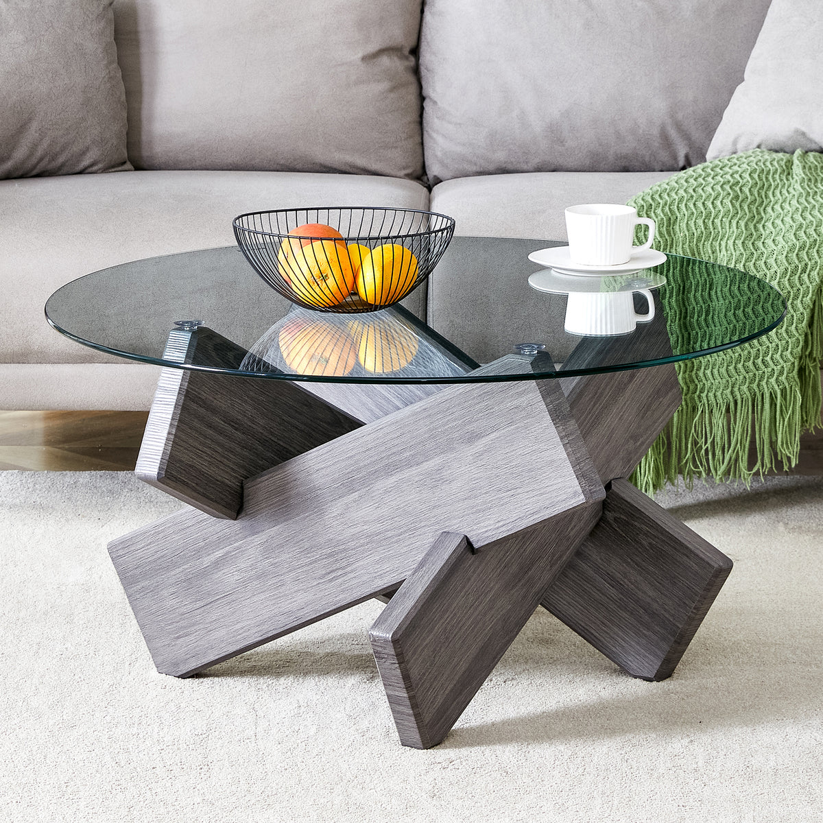 Zuri Glass Coffee Table