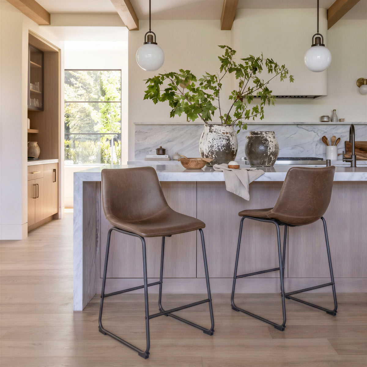 Smart Counter Stool (Set of 2) in Vintage Espresso