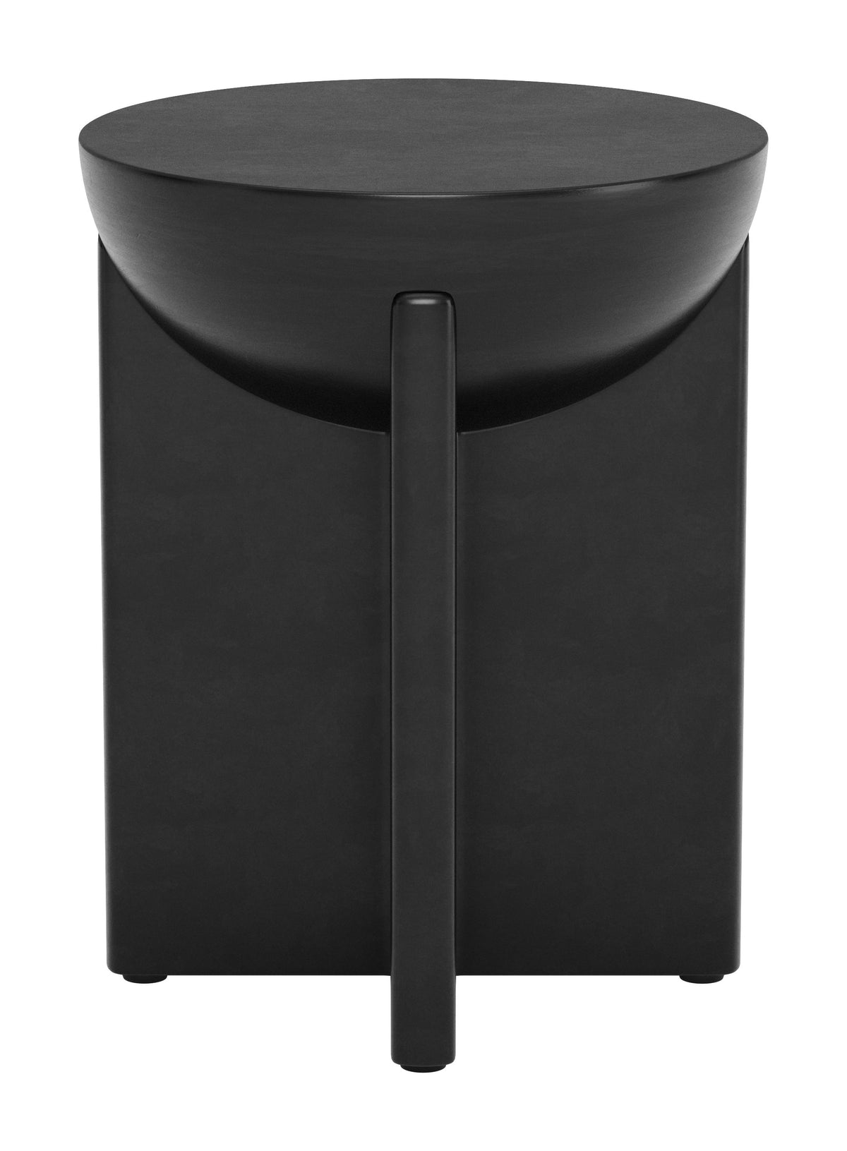 Tume Black Side Table