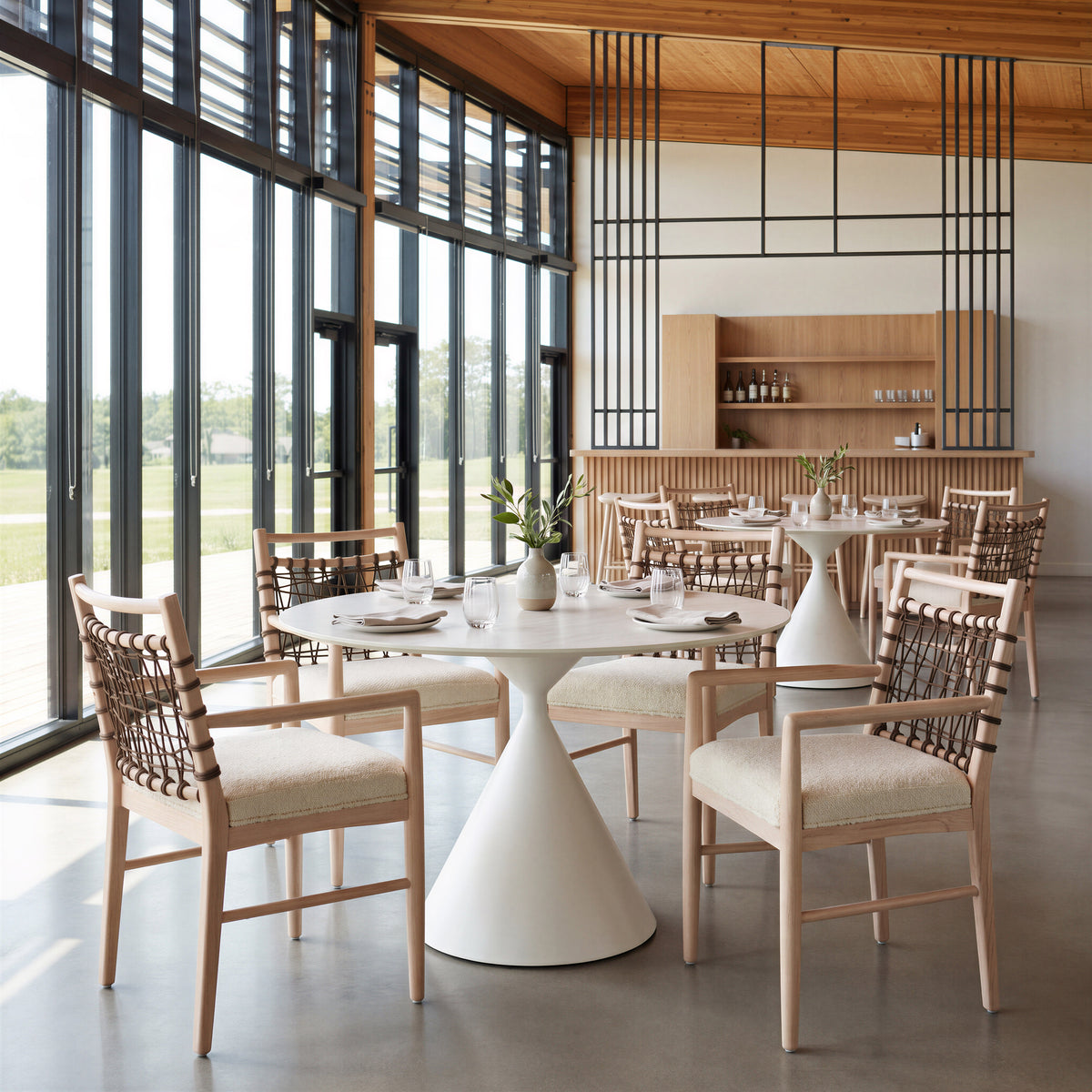 Wezly Dining Chair (Set of 2) in Ivory