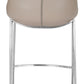 Magnus Counter Stool (Set of 2) in Brown & Silver