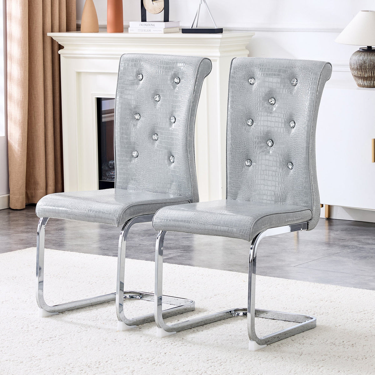 Kinsey Gray, Electroplated Legs, Set of 4