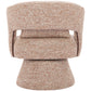 Liva Frosty Brown Swivel Chair