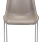 Magnus Dining Chair (Set of 2) in Brown & Silver