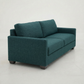 Damon American-Made Sofa – 92" Custom-Fabric Sofa - Velvet Antique Peacock - Velvet (6)