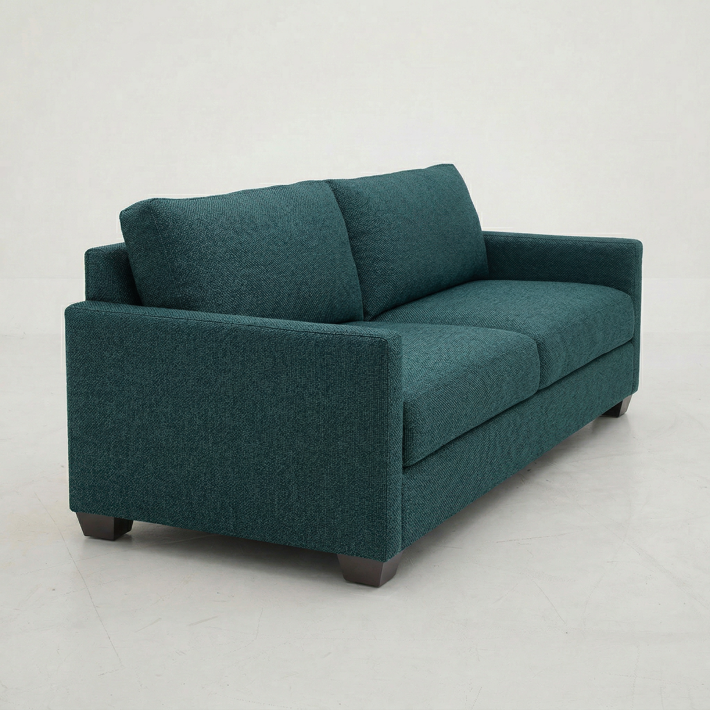 Damon American-Made Sofa – 92" Custom-Fabric Sofa - Velvet Antique Peacock - Velvet (6)