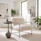 Pelut White Accent Chair
