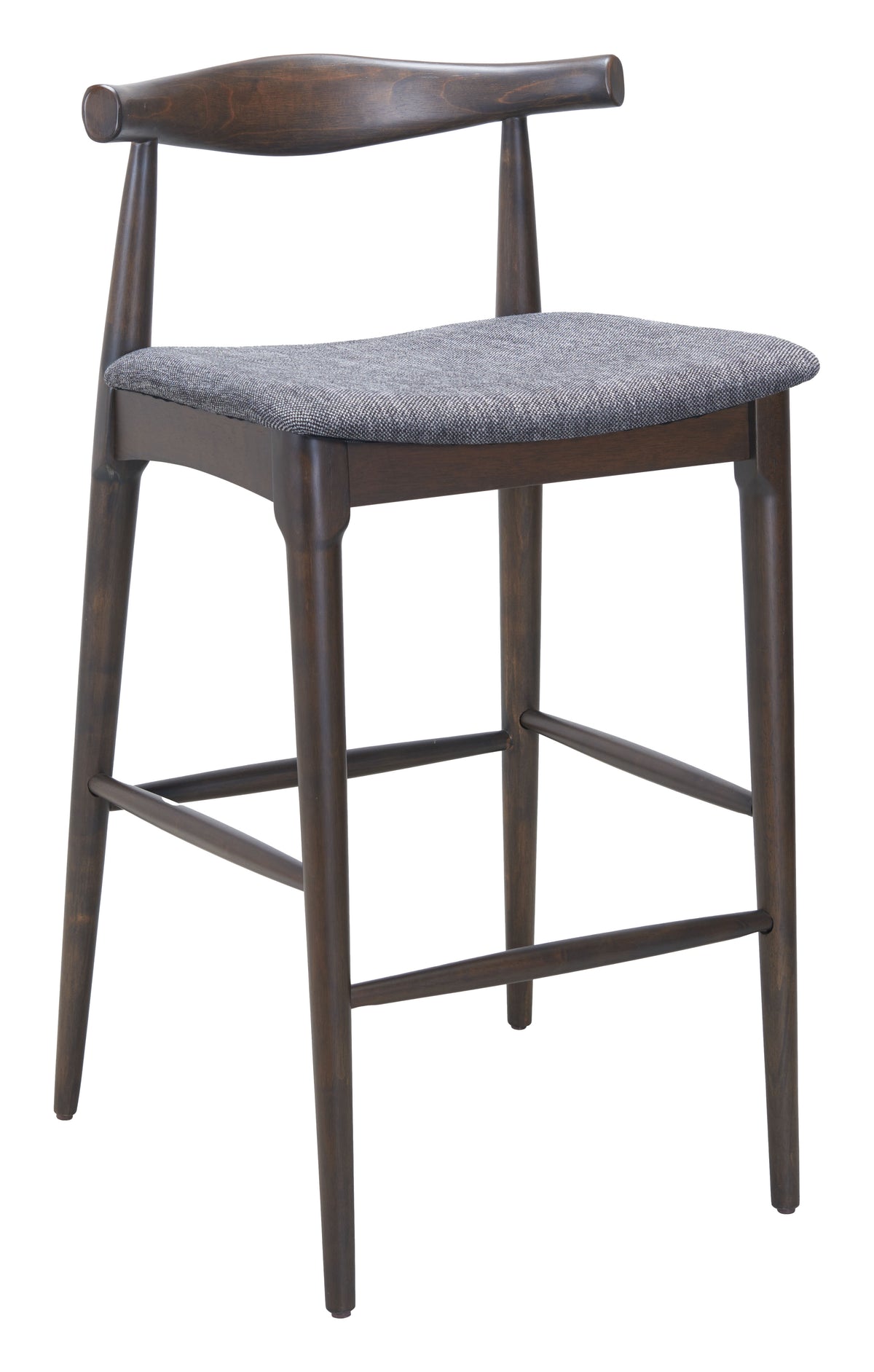 Tuzka Gray & Espresso Barstool (Set of 2)