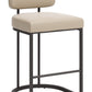 Velar Beige & Gray Counter Stool (Set of 2)