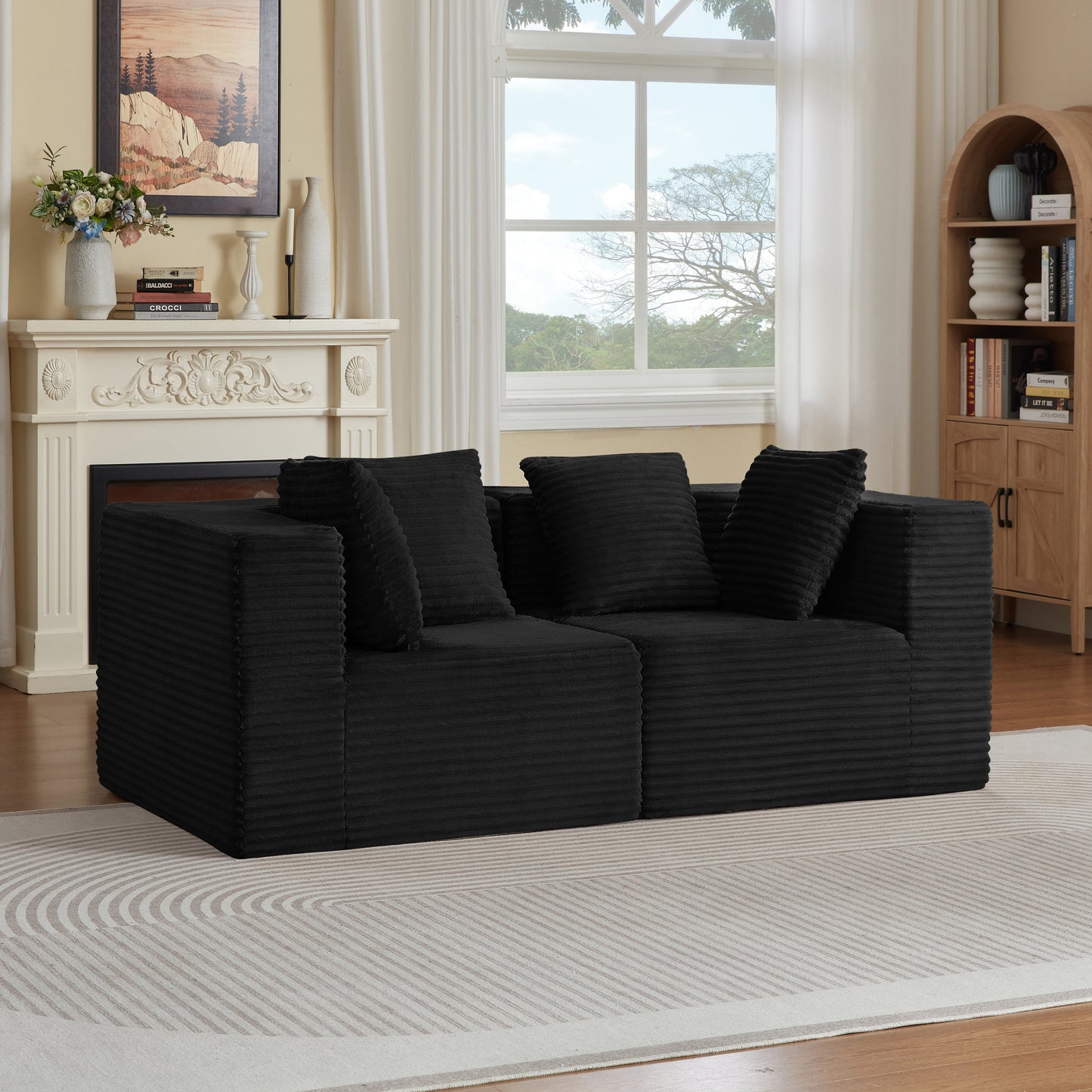 Abernathy 2-Seat Black