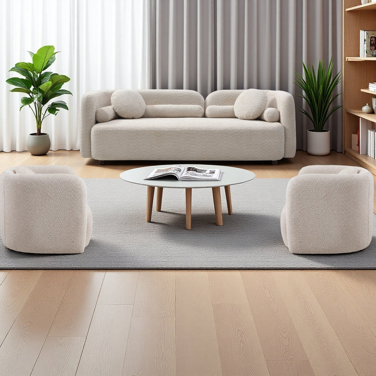 Gethin Boucle Sofa Set