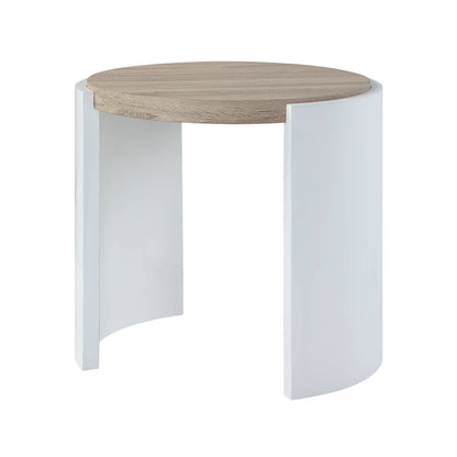 Zoma Oak Synthetic Wood End Table