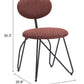 Novi Dining Chair (Set of 2) in Maroon Brown