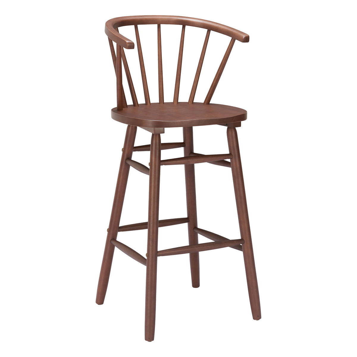 Stenger Barstool (Set of 2) in Walnut