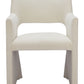 Minet Linen White Dining Chair