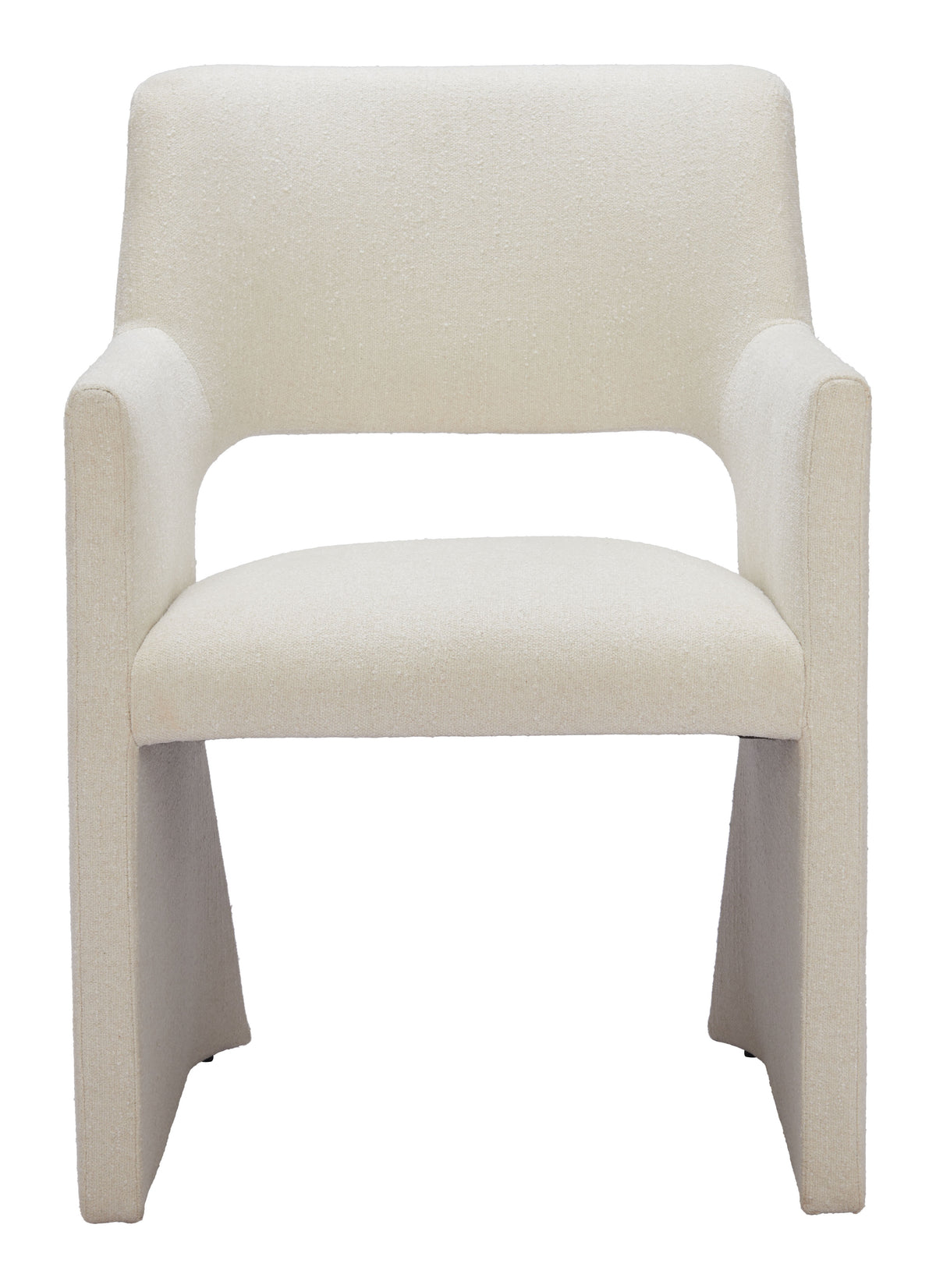 Minet Linen White Dining Chair