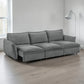 Eaden Gray Chenille Sleeper Sofa – 119"W Sleeper Sofa – view 2