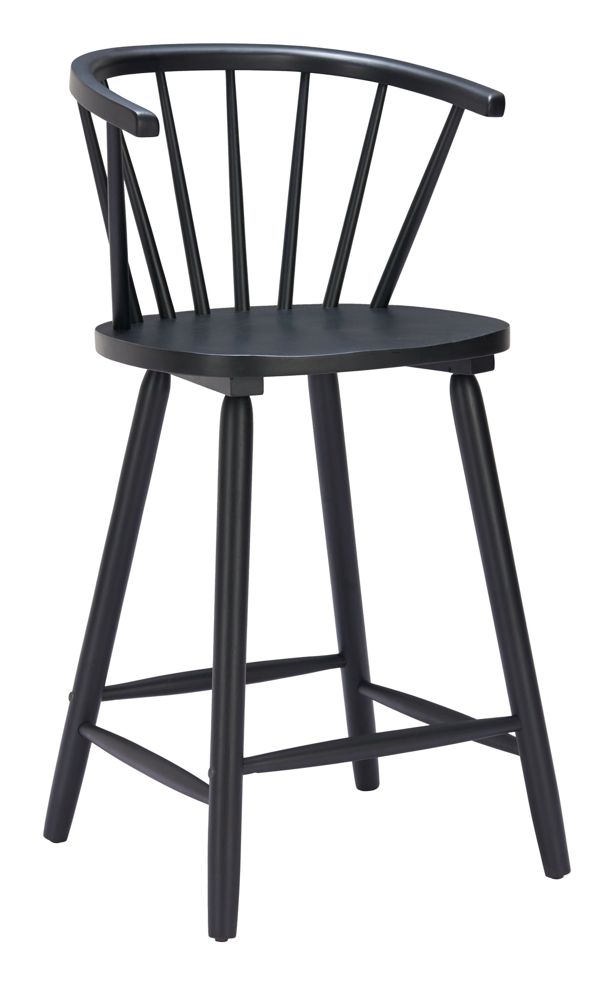 Stenger Counter Stool (Set of 2) in Black