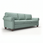 Augusta Sofa – Made in USA, Custom Fabric Options, 83" Classic Design - Leslie Robins Egg - Fabric (7)