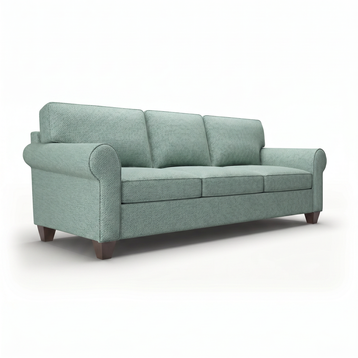 Augusta Sofa – Made in USA, Custom Fabric Options, 83" Classic Design - Leslie Robins Egg - Fabric (7)