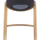Desi Counter Stool (Set of 2) in Black & Gold
