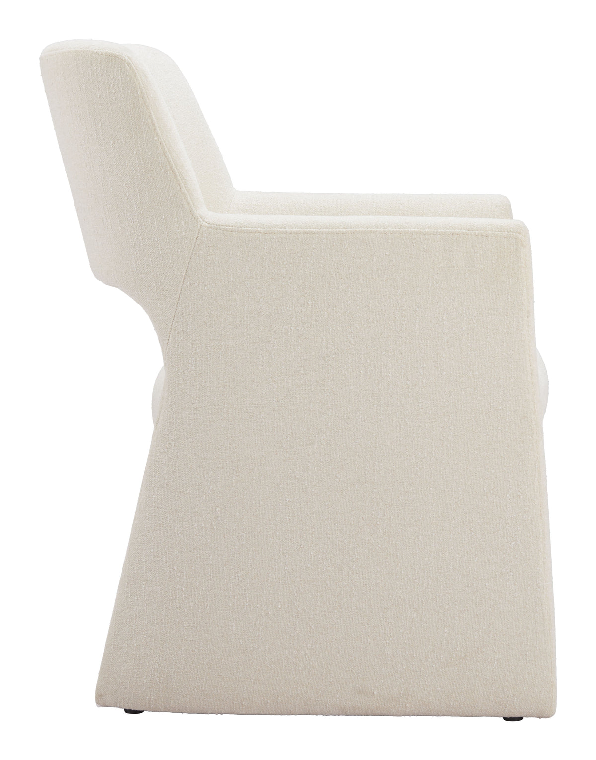 Minet Linen White Dining Chair
